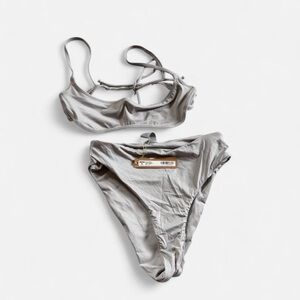 SKIMS Light Gray Bikini Set
